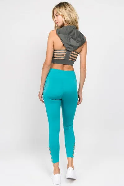 High Waist Ankle Length - Viridian