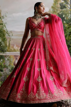 Hot Pink Lehenga Set