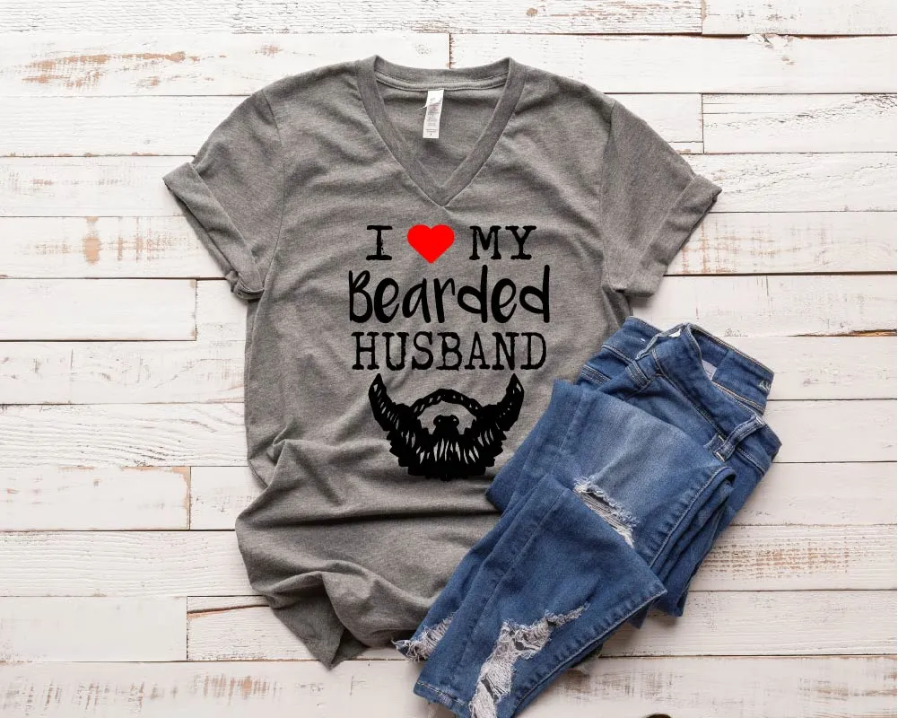 I Love My Bearded Husband Shirt