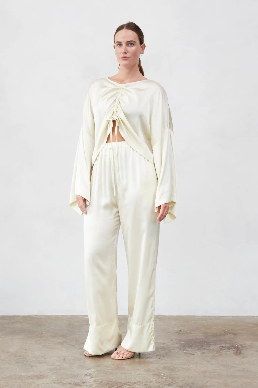 Ida Silk Pant Birch