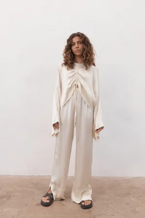 Ida Silk Pant Birch