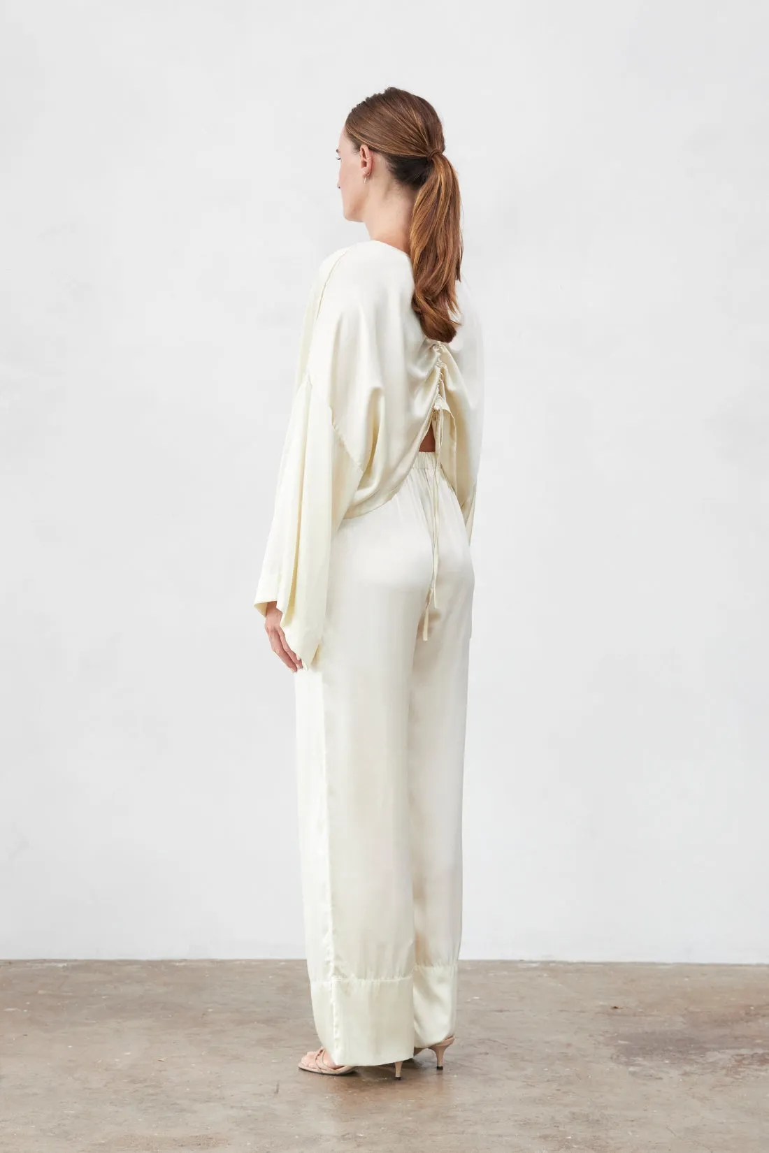 Ida Silk Pant Birch
