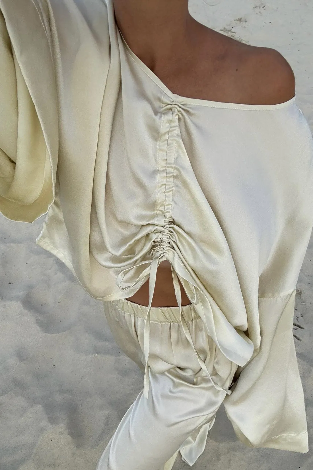 Ida Silk Pant Birch