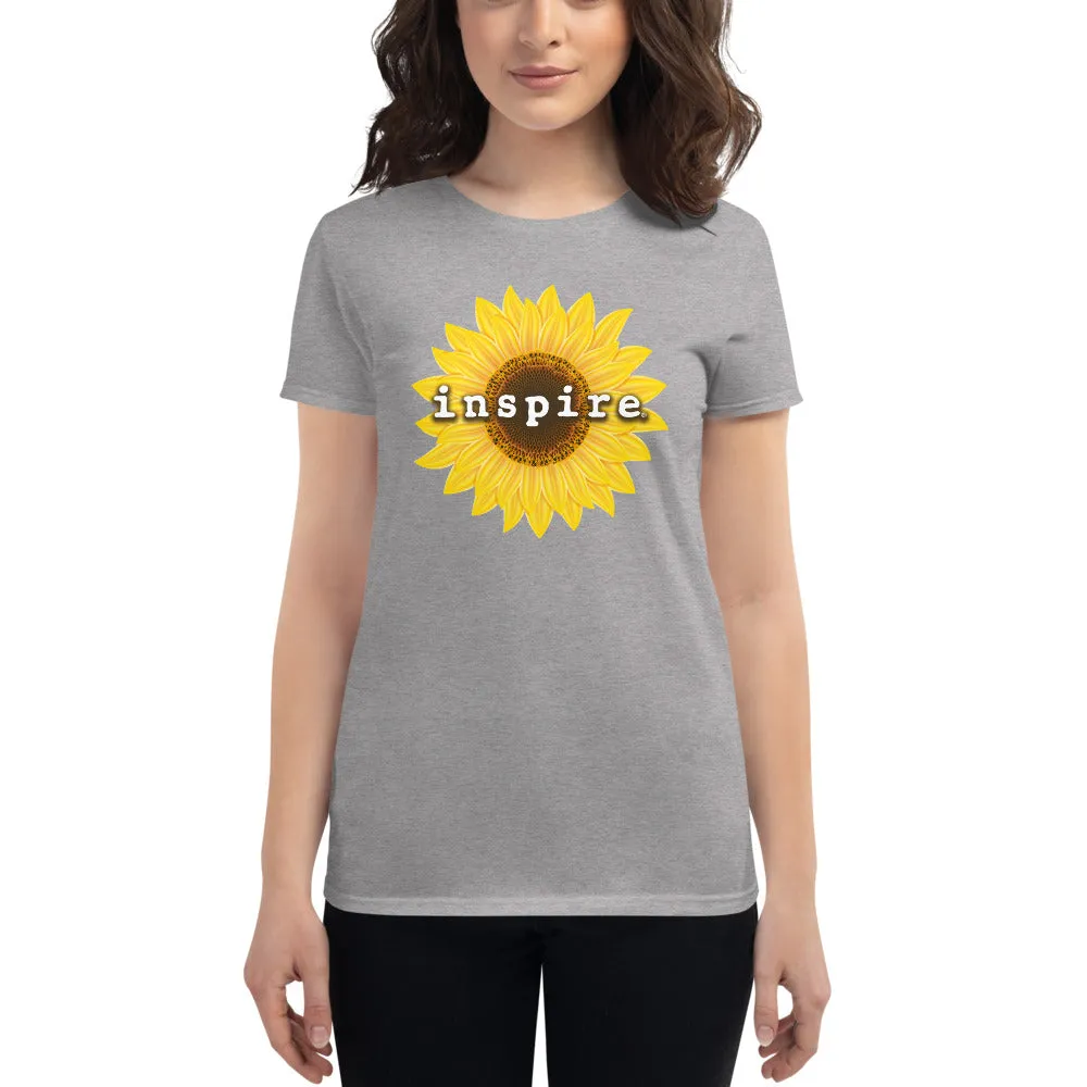 inspire Sunflower Women's Short Sleeve T-shirt
