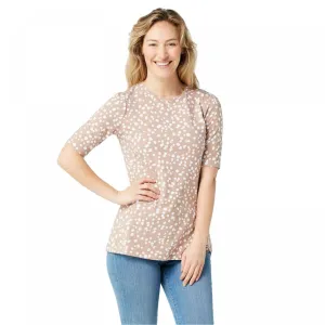 Isaac Mizrahi Live! Women's Appaloosa Dot Elbow Sleeve Knit Top