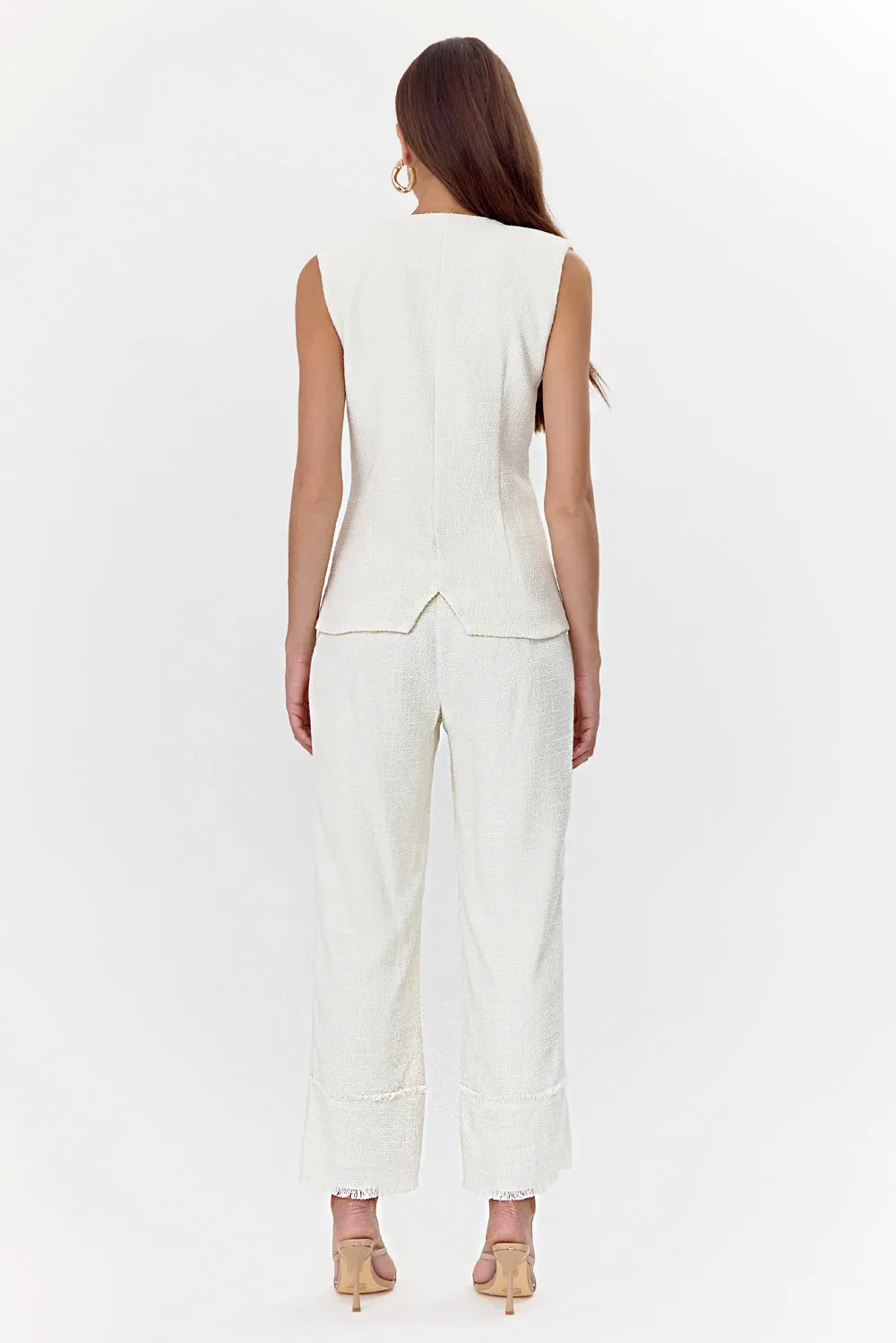 Jackie Tweed High Waist Trousers