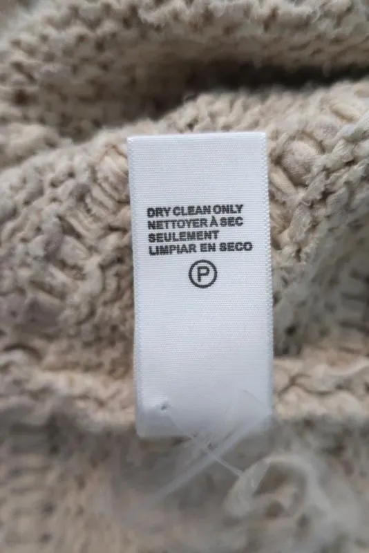 James Perse Beach Cardigan Ivory Cotton-Linen Size 0 Open Front Sweater NEW