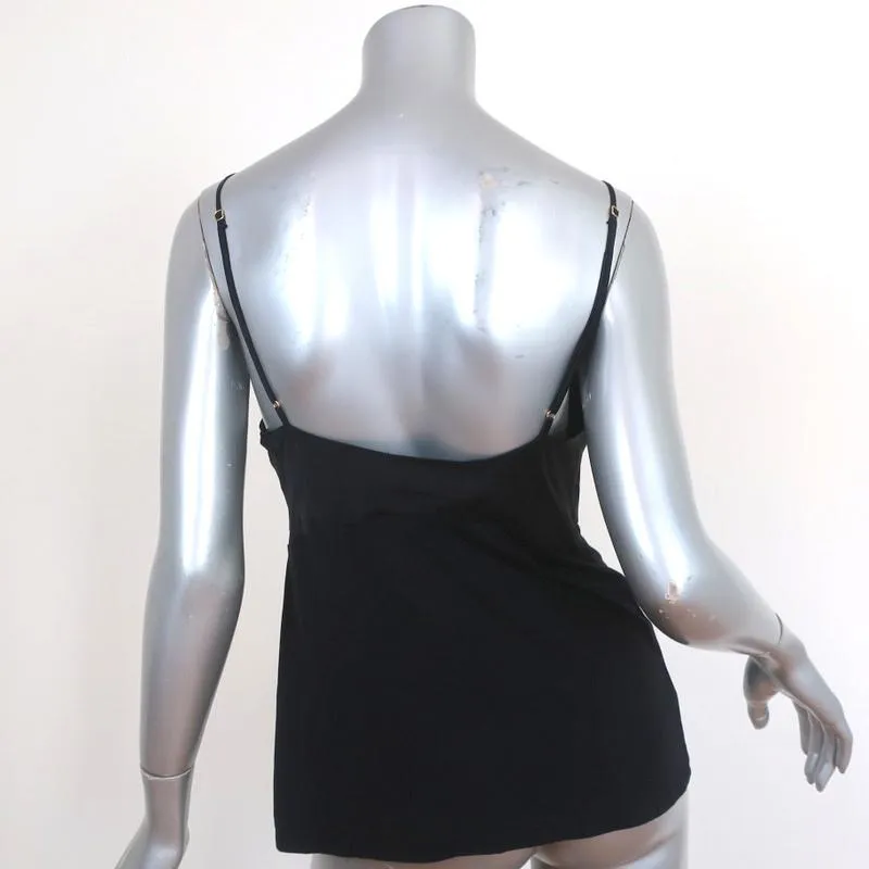 Josie Natori Jersey Essentials Cami Black Silk & Modal Size Small Tank Top