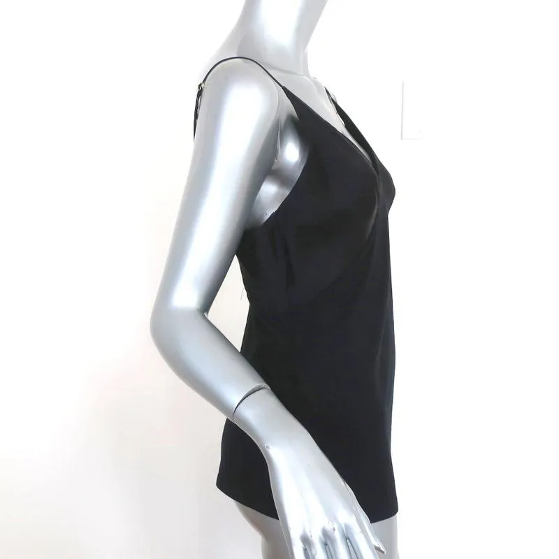 Josie Natori Jersey Essentials Cami Black Silk & Modal Size Small Tank Top