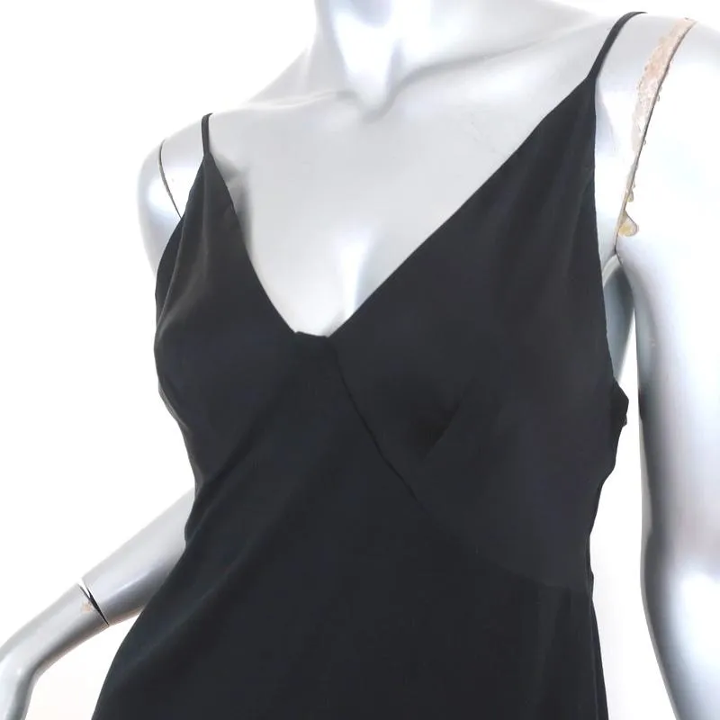 Josie Natori Jersey Essentials Cami Black Silk & Modal Size Small Tank Top