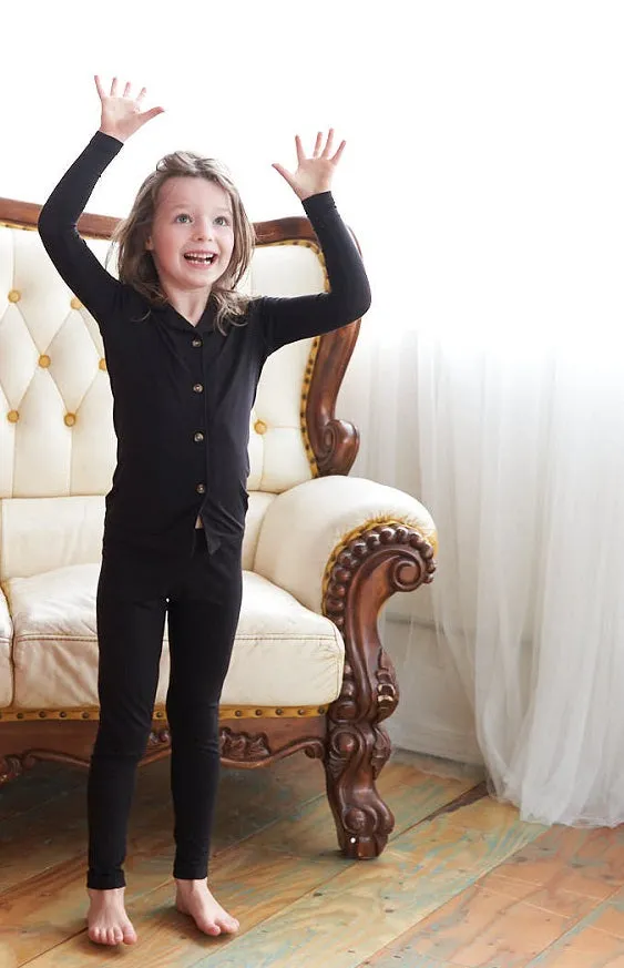 Kid's Black Pajama Set