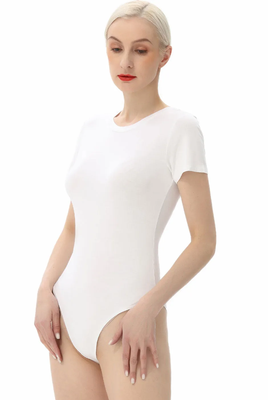 Kimi   Kai Women's Crew Neck Basic Bodysuit