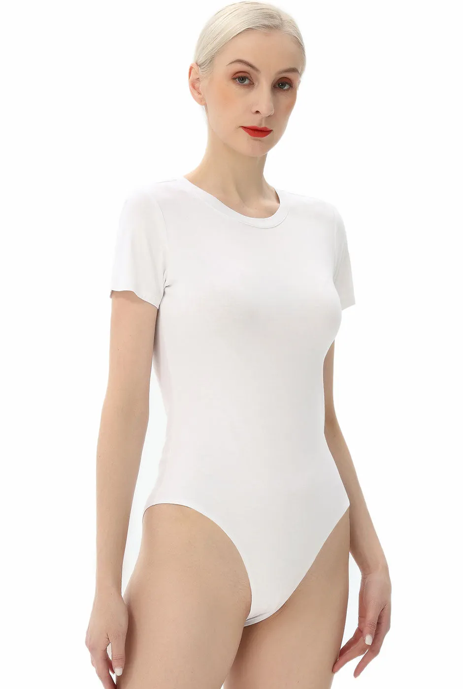 Kimi   Kai Women's Crew Neck Basic Bodysuit