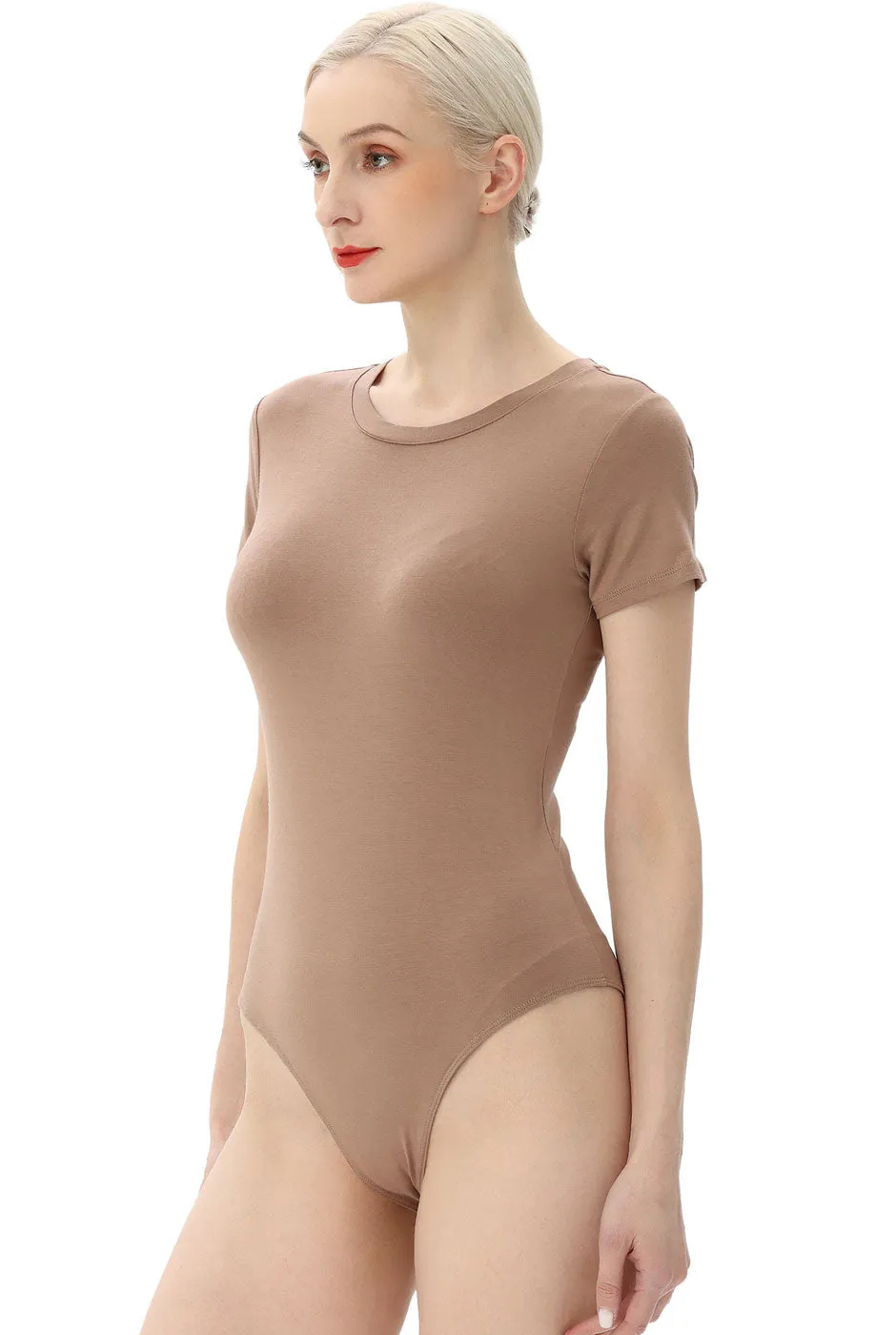 Kimi   Kai Women's Crew Neck Basic Bodysuit