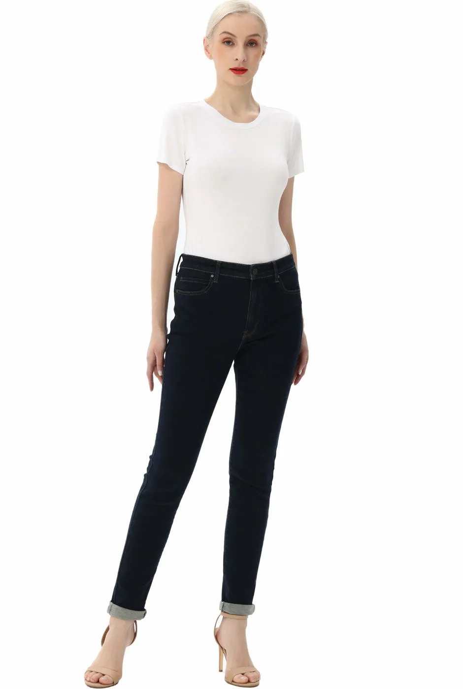 Kimi   Kai Women's Crew Neck Basic Bodysuit