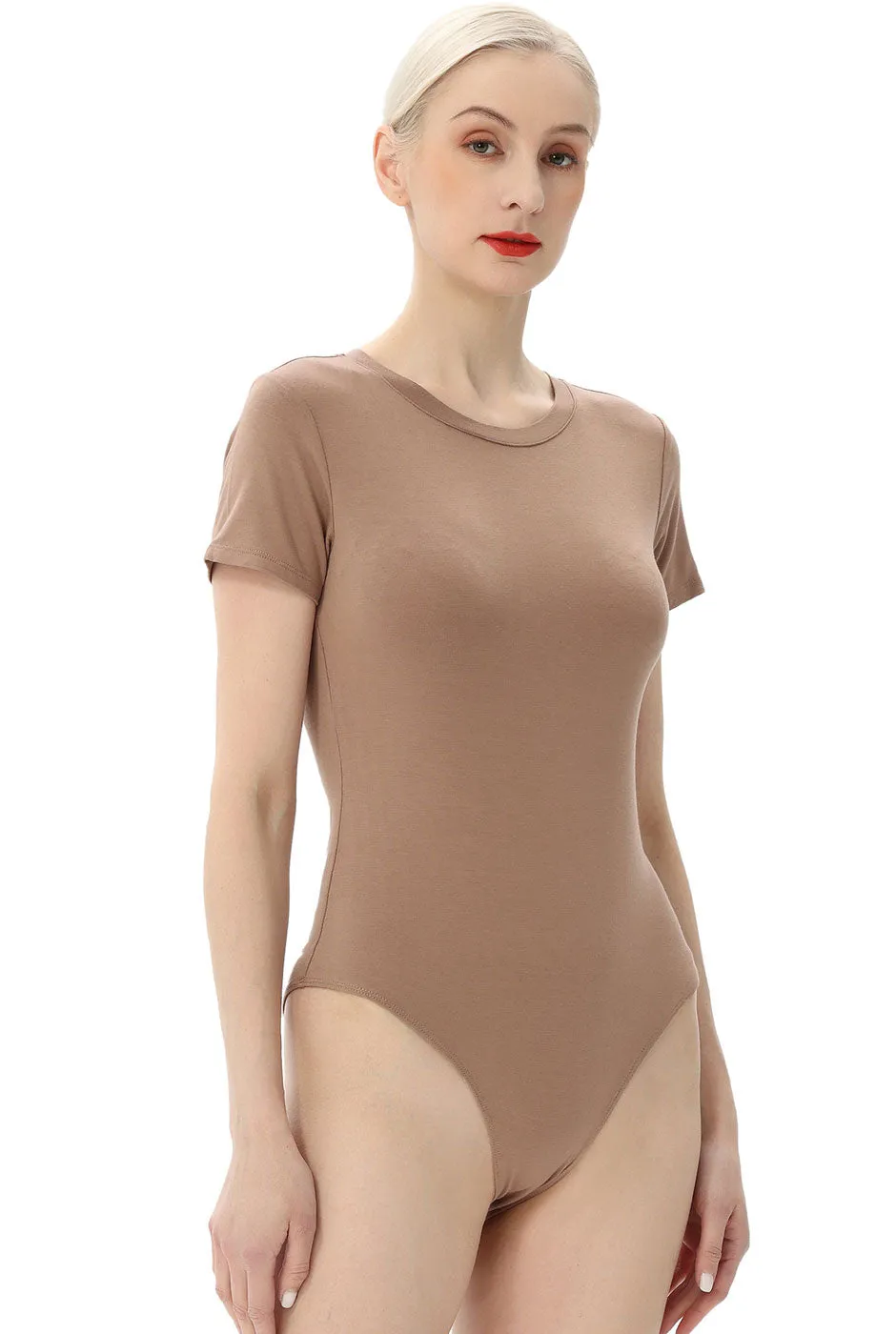 Kimi   Kai Women's Crew Neck Basic Bodysuit