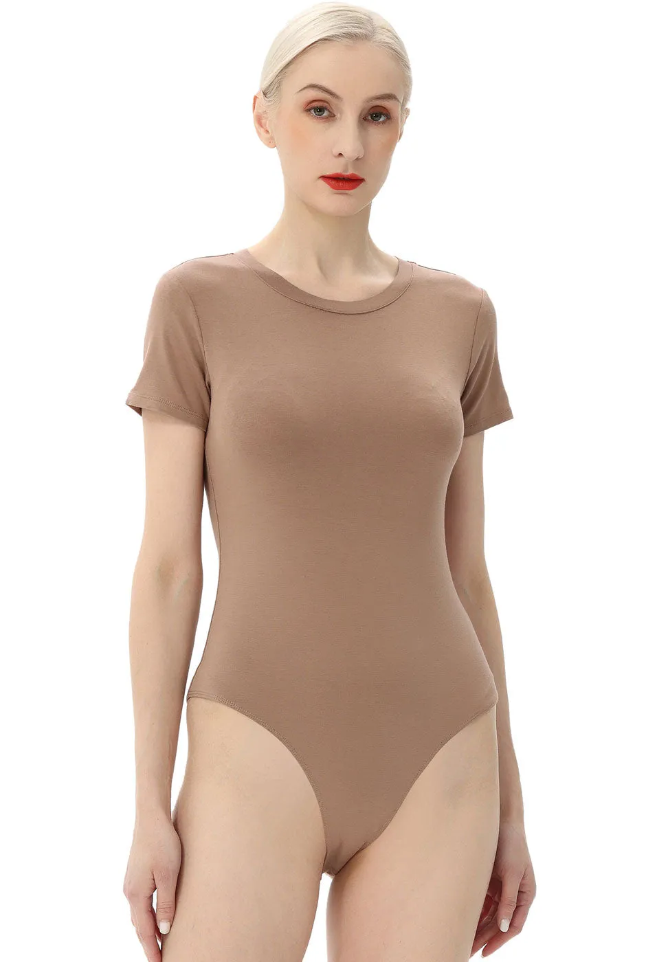 Kimi   Kai Women's Crew Neck Basic Bodysuit