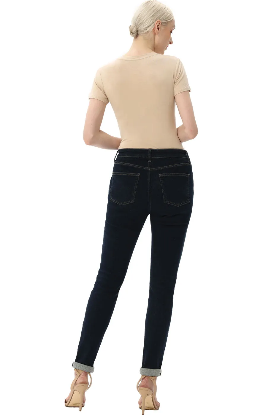 Kimi   Kai Women's Round Neck Basic Bodysuit