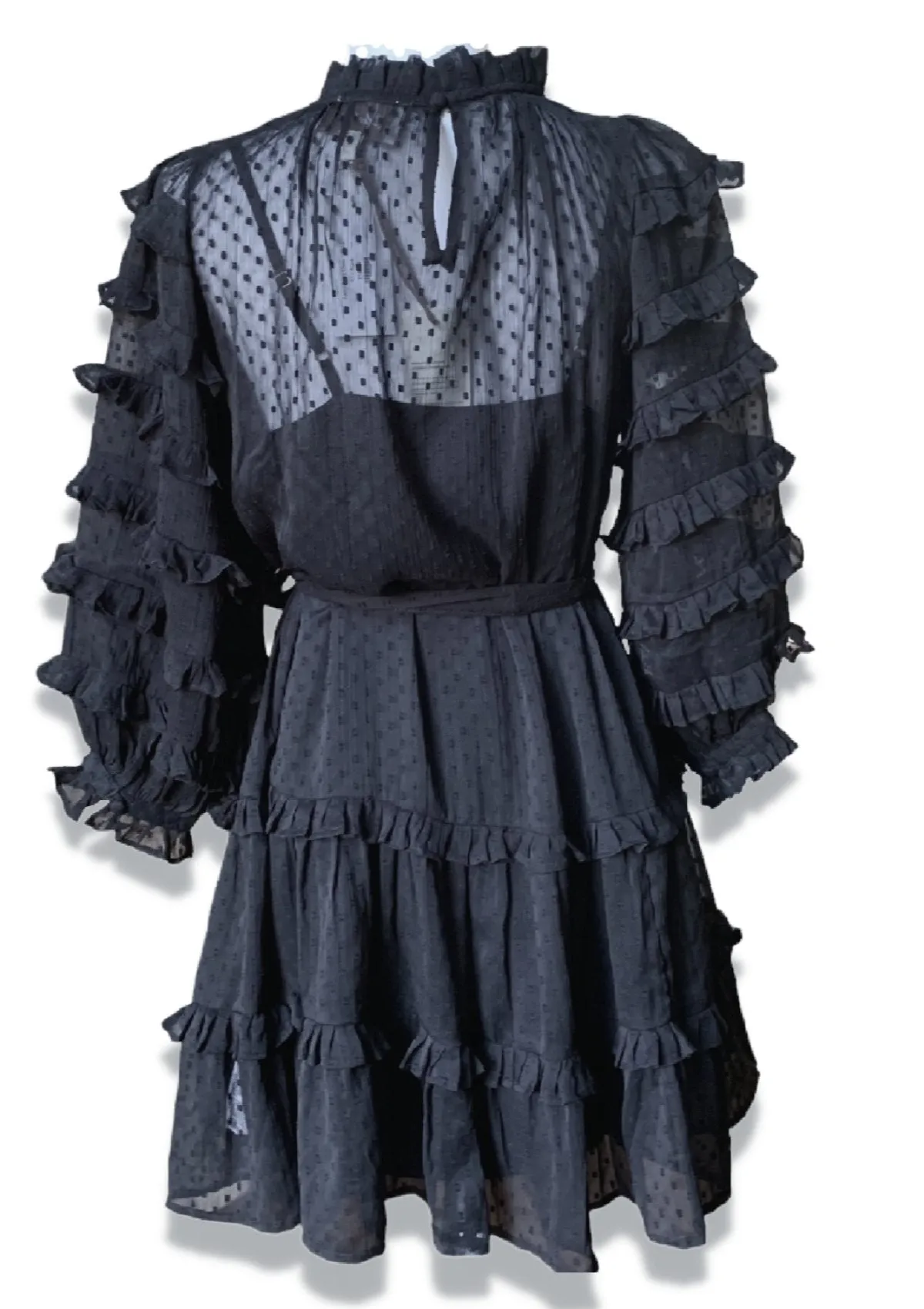 Lacey Mini Dress | Black