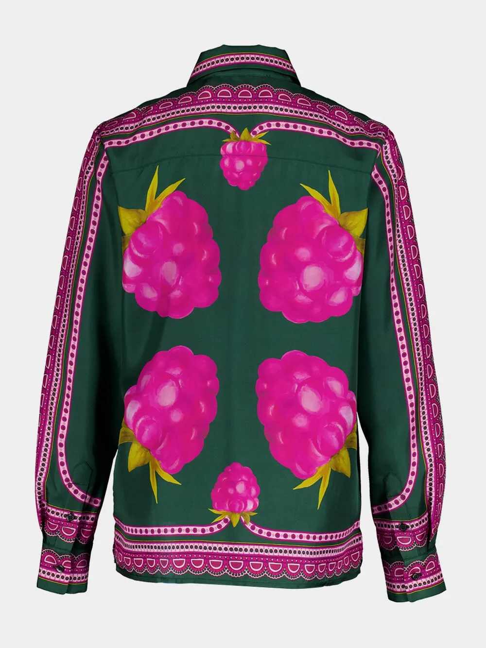 Lampone Placée Emerald Silk Twill Shirt