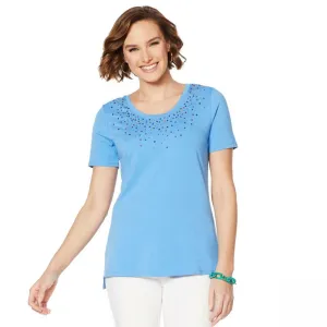 Lemon Way Women's Beaded Short-Sleeve T-Shirt