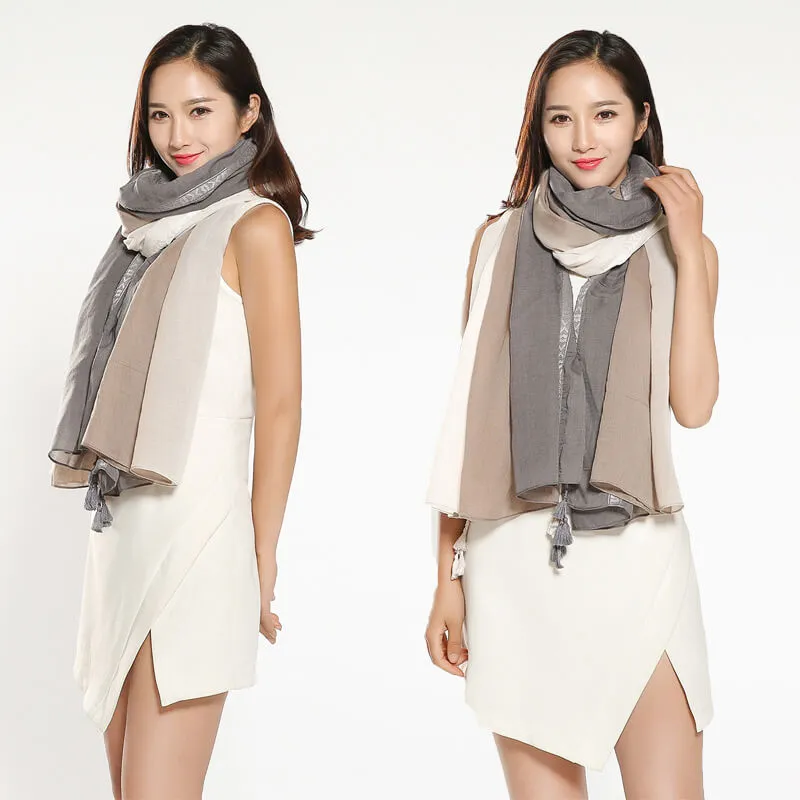 Lightweight Casual Silk Silkly Scarf for Women Scarves Women