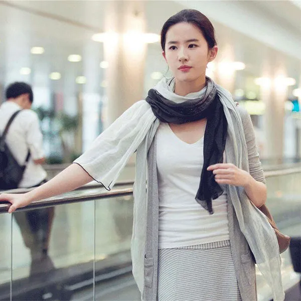 Lightweight Casual Silk Silkly Scarf for Women Scarves Women