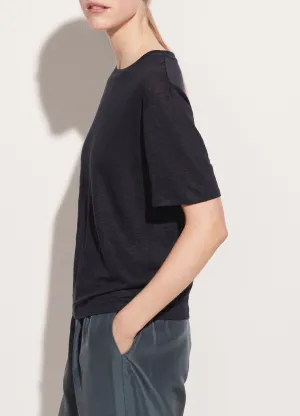 Linen Boyfriend Tee (Coastal)