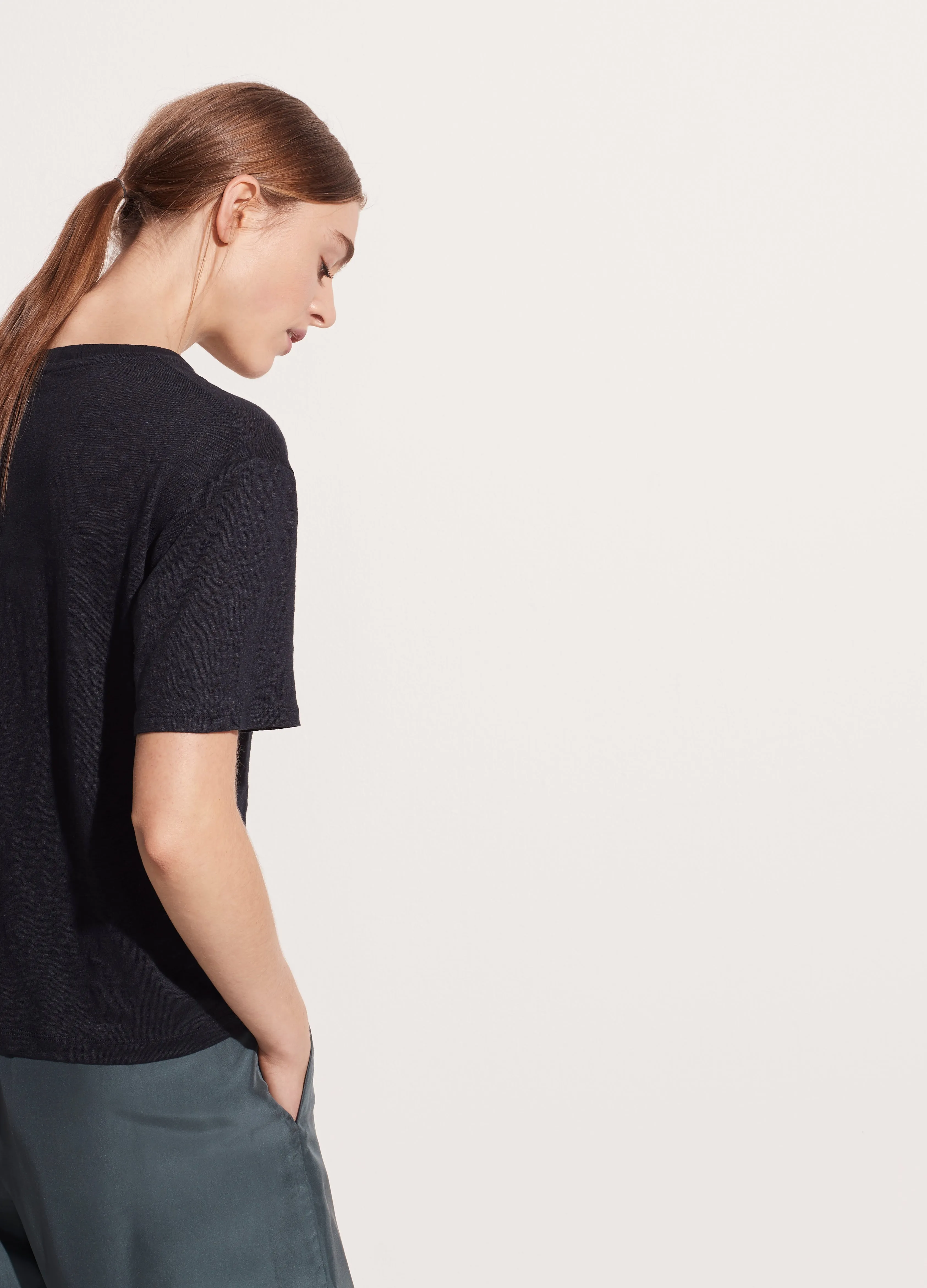 Linen Boyfriend Tee (Coastal)