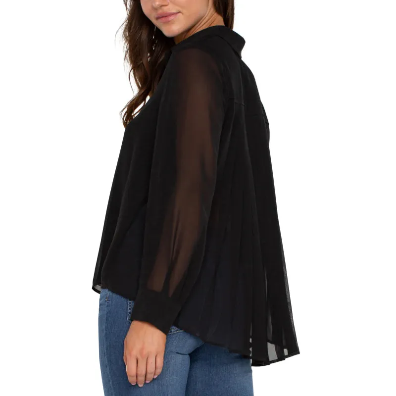 Liverpool Woven Shirt With Pleat Back