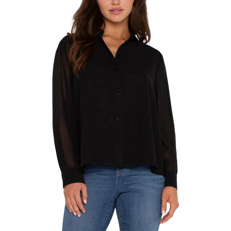 Liverpool Woven Shirt With Pleat Back