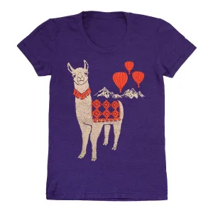 Llama Love Womens T-Shirt