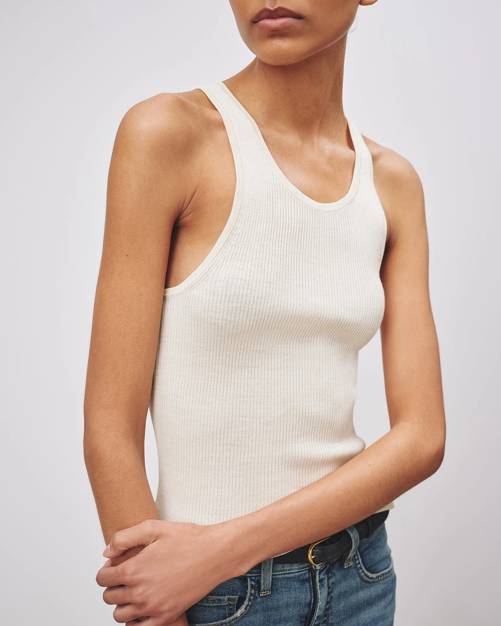 LOTTIE SILK KNIT TANK