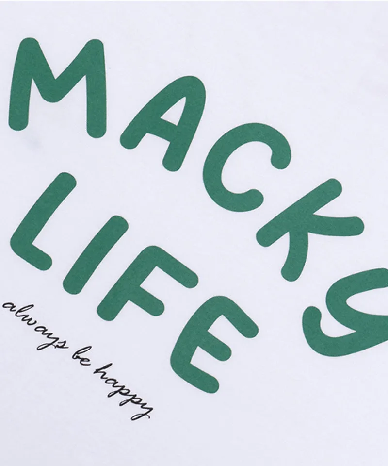 MACKY Golf: Life Patch T-Shirt - White-Green