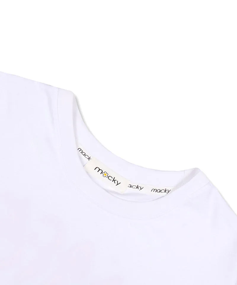 MACKY Golf: Life Patch T-Shirt - White-Green