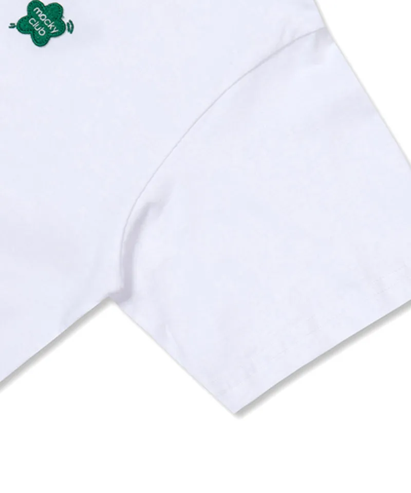 MACKY Golf: Life Patch T-Shirt - White-Green