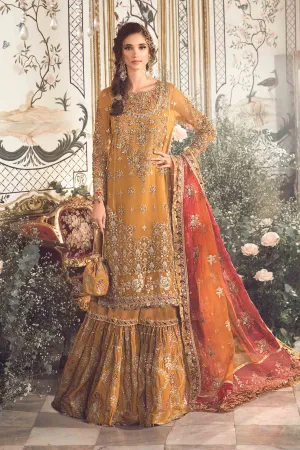 Maria B Mbroidered Collection '23 | Mustard BD-2707