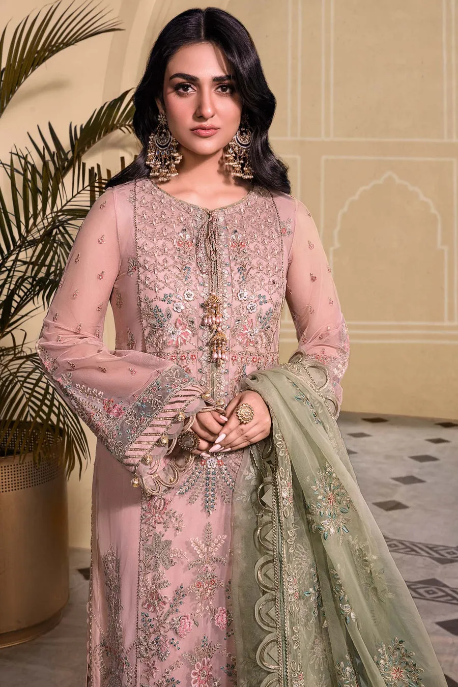 Maria B Wedding 2023 Heritage Collection | Sea Green BD-2607