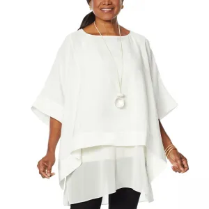 MarlaWynne WynneLayers Women's Hamptons Chiffon Poncho Top