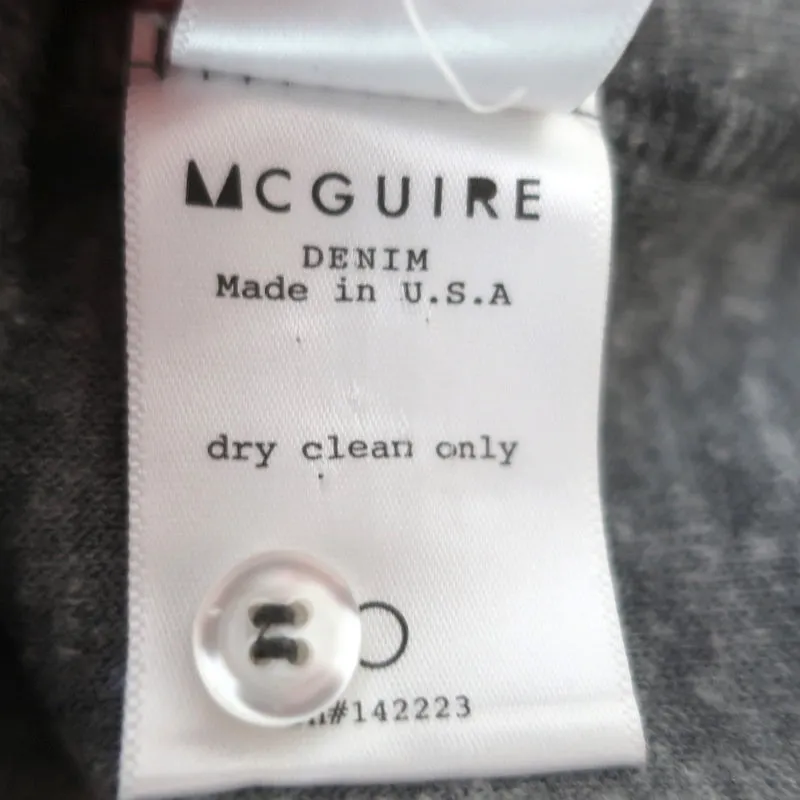 McGuire Flutter Sleeve Top Gray Soft Felt Size Extra Small