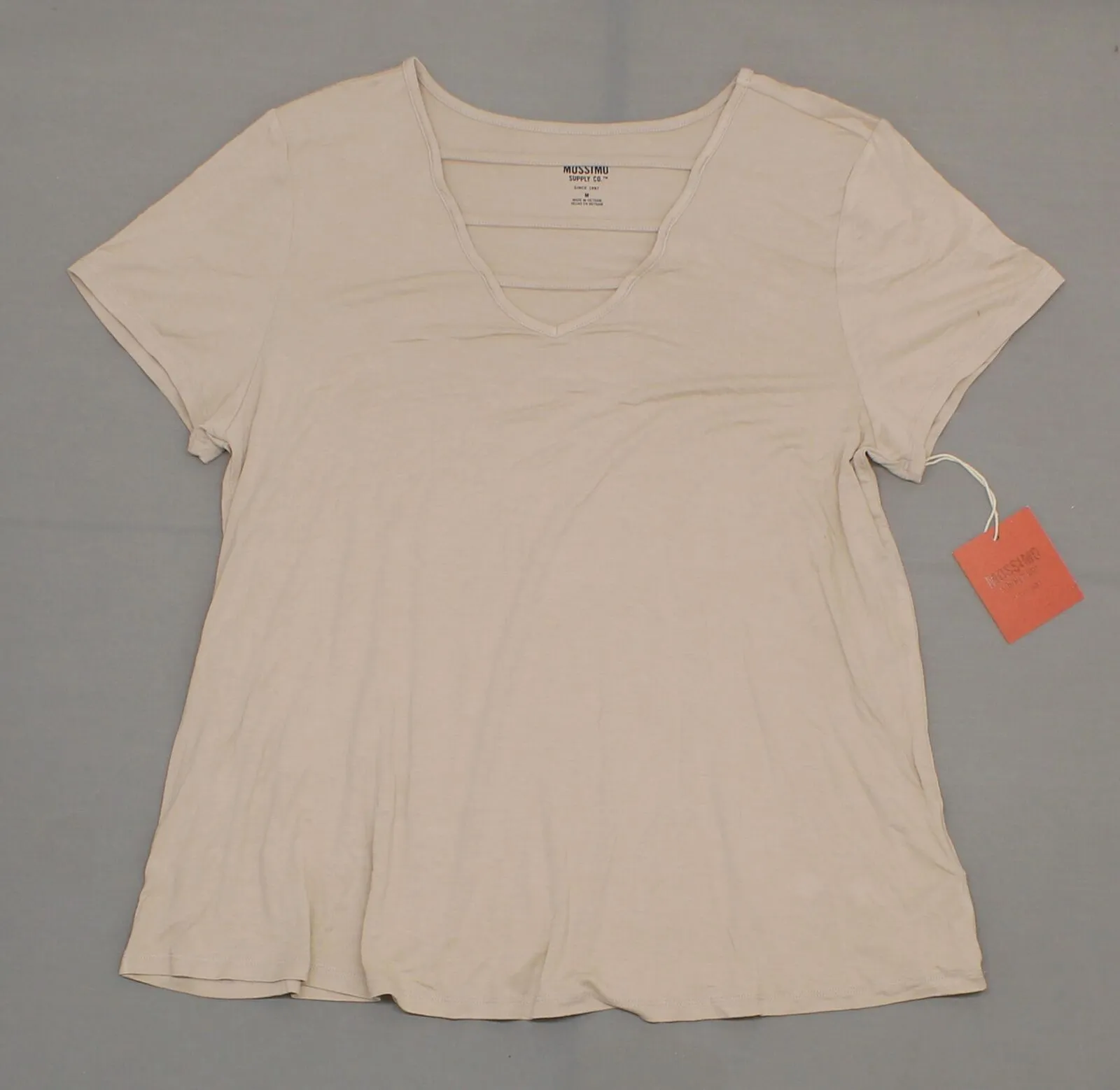 Mossimo Women's Short Sleeve Flowy T-Shirt with Strappy Neck Detail