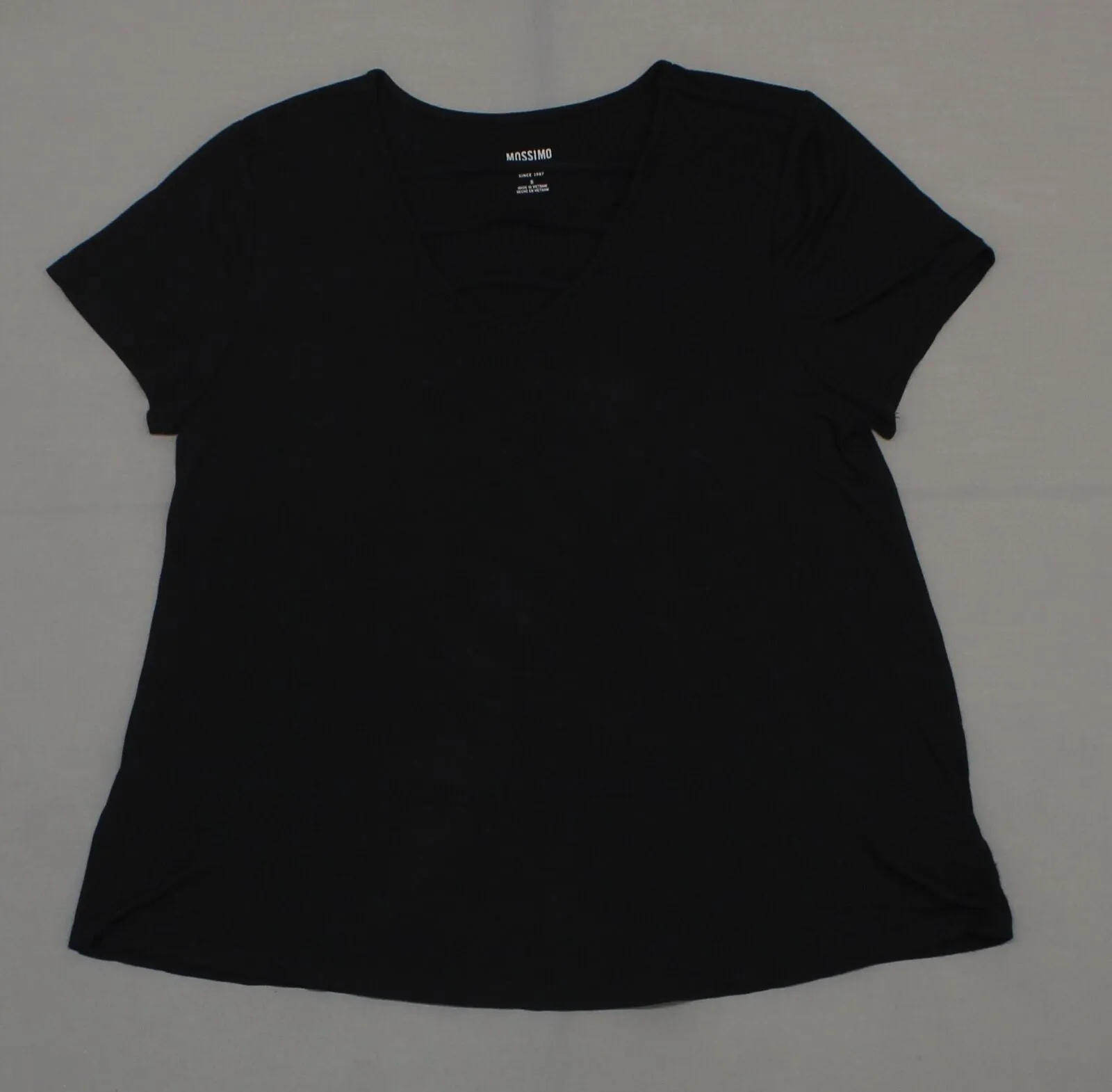 Mossimo Women's Short Sleeve Flowy T-Shirt with Strappy Neck Detail