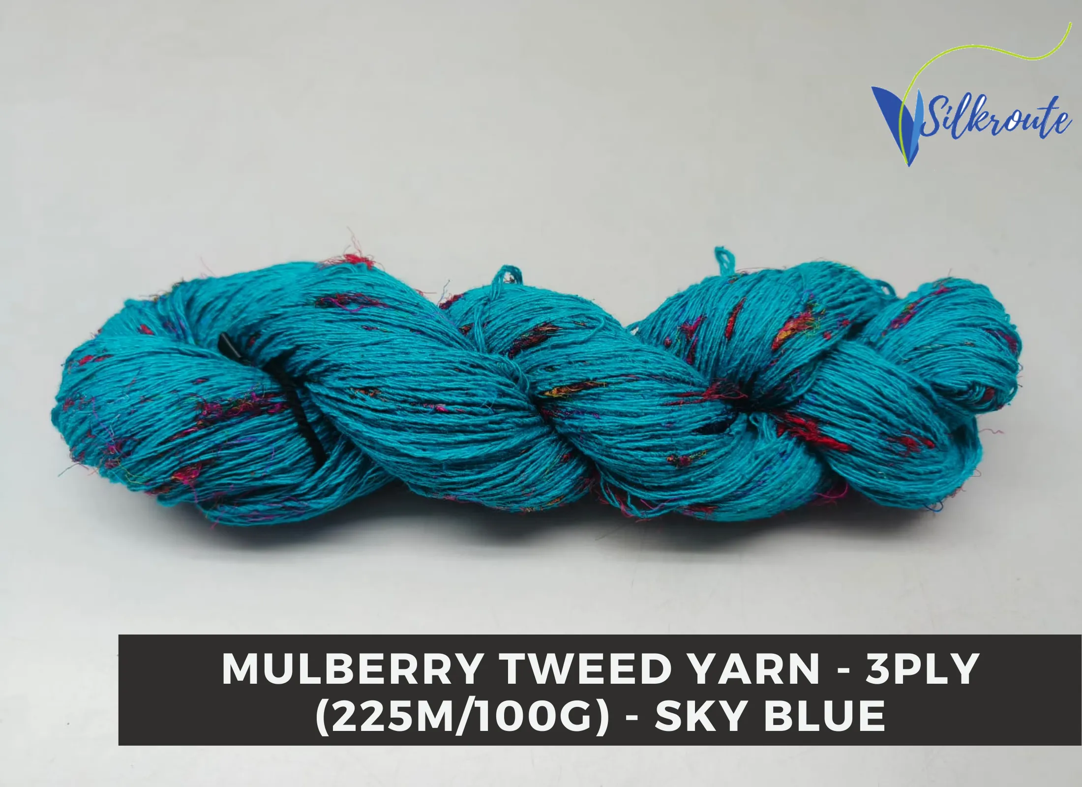 Mulberry Tweed Yarn - Sea Blue