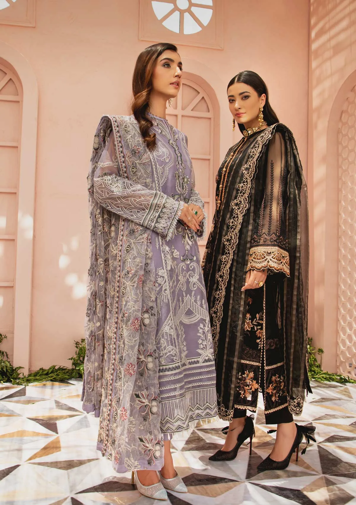 MYSTIQUE - LOOK 05 | AIK Atelier Festive Mystique Organza & Tule 2021 Collection | Unstitched Embroidered Organza Suits