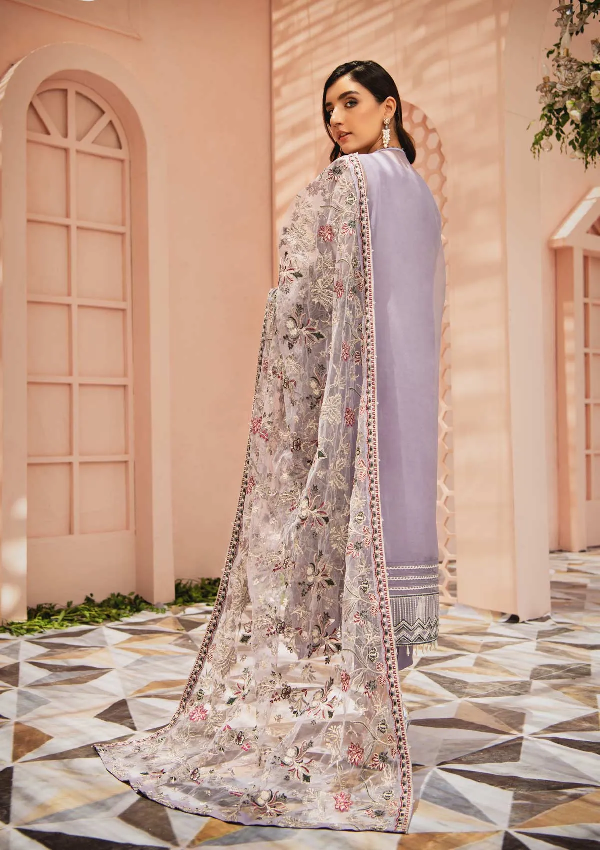 MYSTIQUE - LOOK 05 | AIK Atelier Festive Mystique Organza & Tule 2021 Collection | Unstitched Embroidered Organza Suits