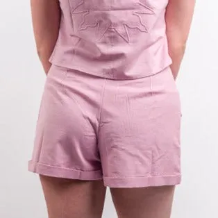 Native Youth Prita Linen Blend Cargo Short & Waistcoat - Purple