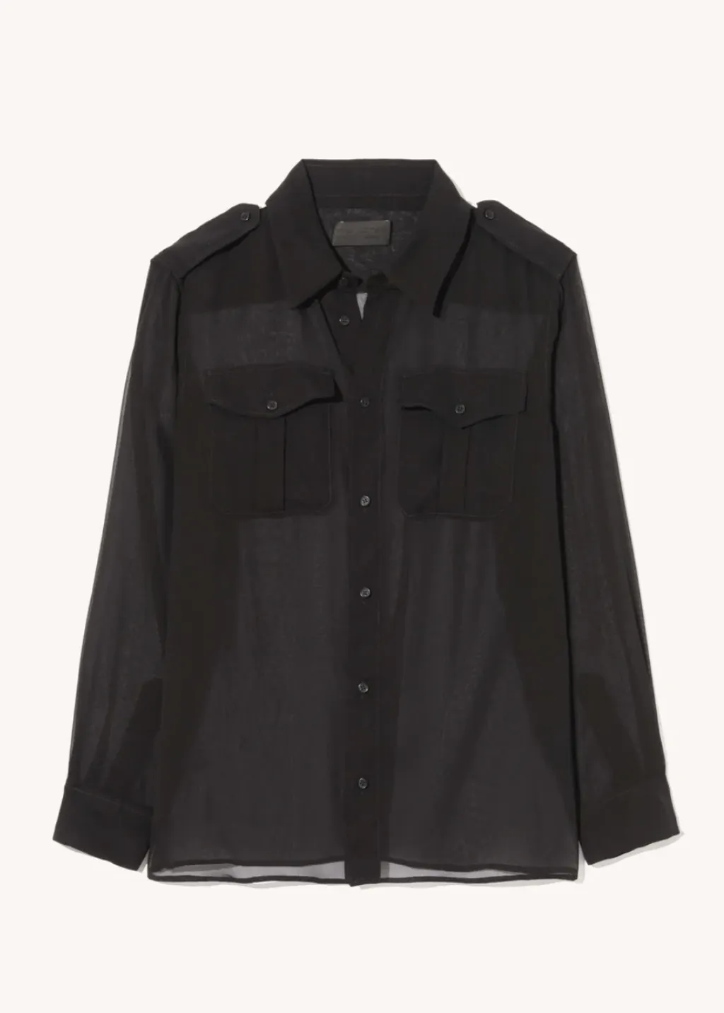 Nili Lotan Betty C. Silk Shirt in Black