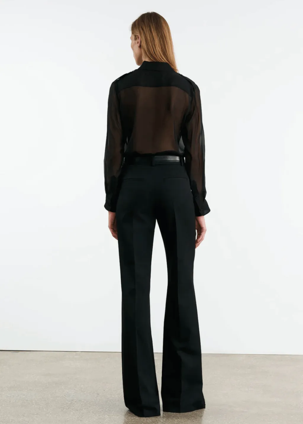 Nili Lotan Betty C. Silk Shirt in Black