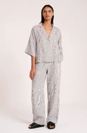Nude Lucy Lounge Stripe Linen Pant