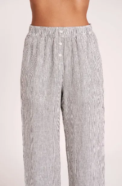 Nude Lucy Lounge Stripe Linen Pant